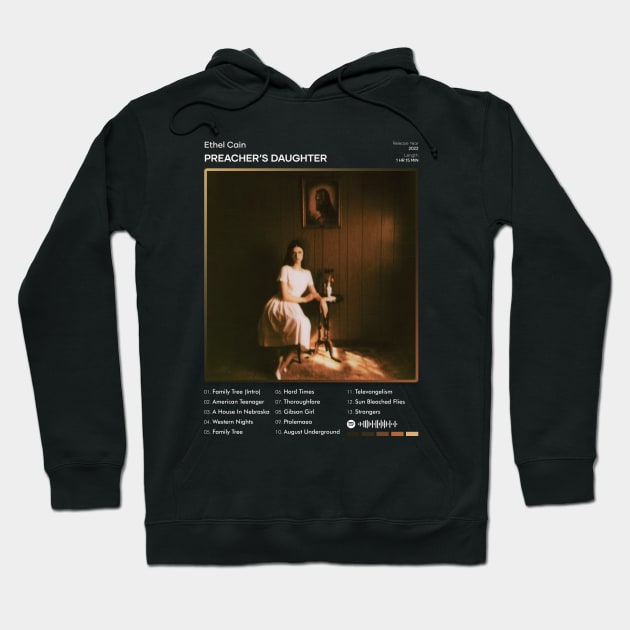 Ethel Cain - Preacher’s Daughter Tracklist Album Hoodie by 80sRetro